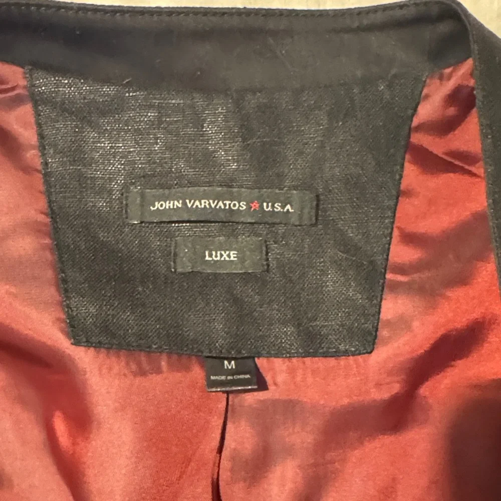 John Varvatos Luxe Black and Red Jacket - Picture 2 of 3